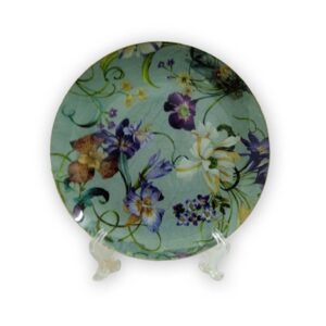 plato-decoupage-azul--flores-moradas